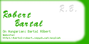 robert bartal business card